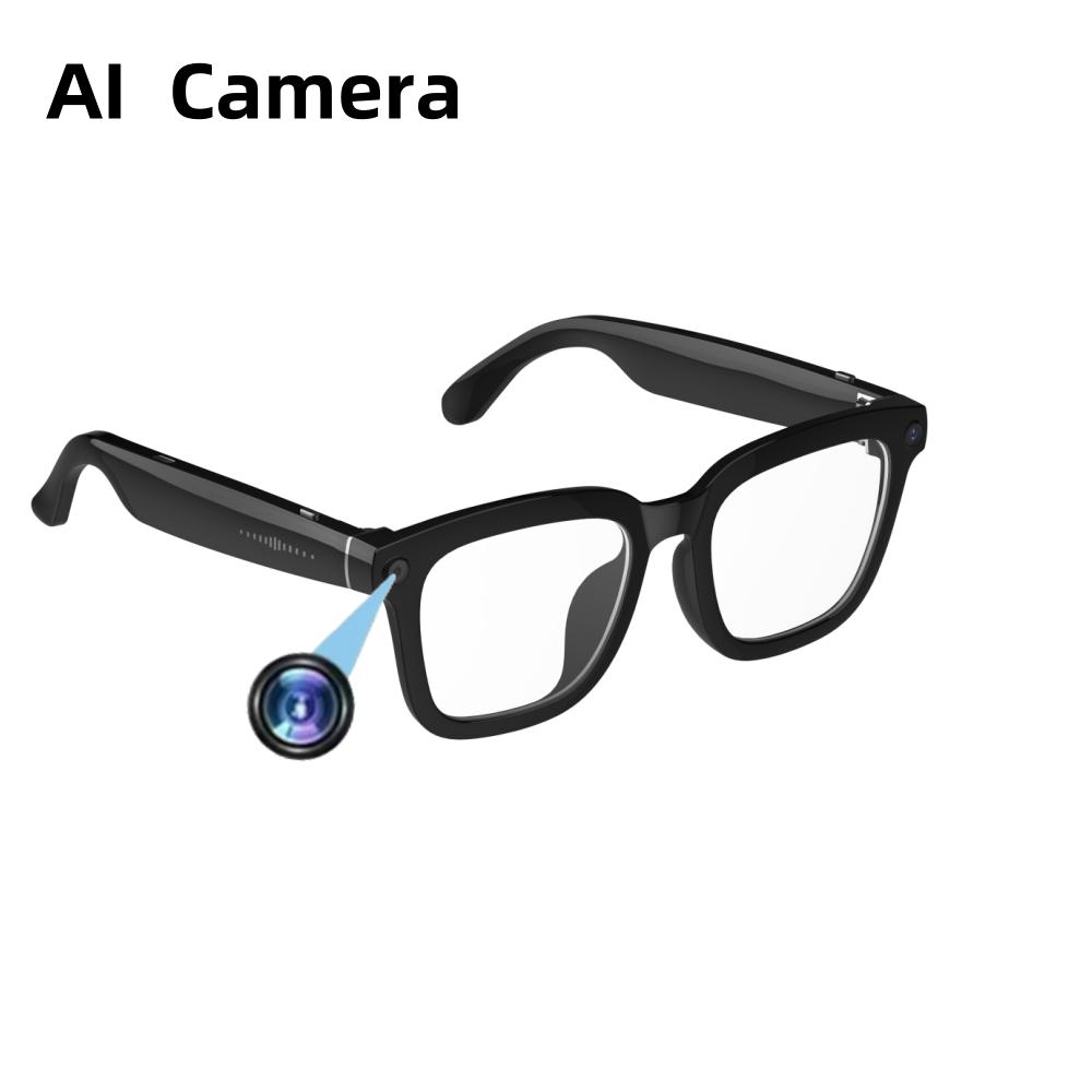 AI Smart Glasses Voice Assistant Translation 500W 1080P Camera Bluetooth Call Outdoor Sports Headsets Sunglasses For Men Women