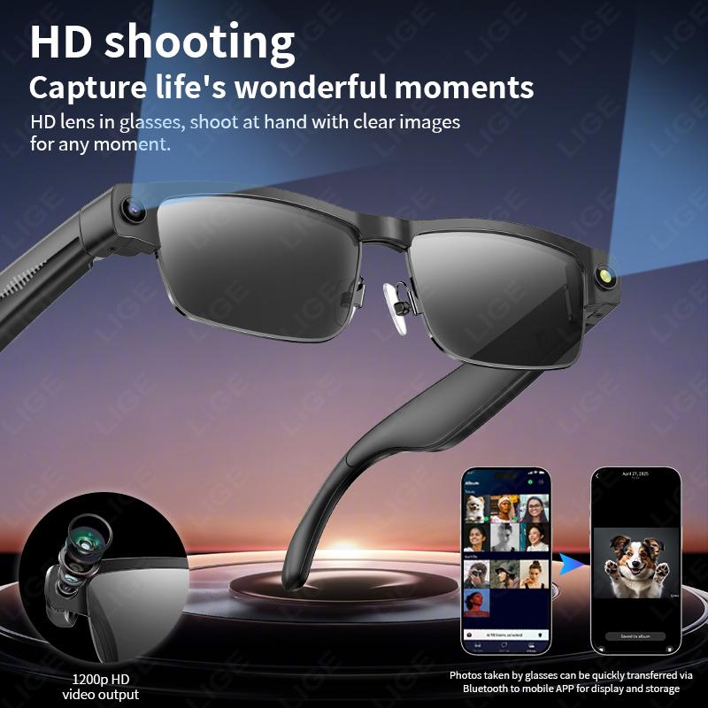 Why LIGE Smart Glasses Photography Video AI Intelligent Translation Smart Sunglasses Bluetooth Call Music Eyeglasses For Android iOS is Changing the Game in 2024