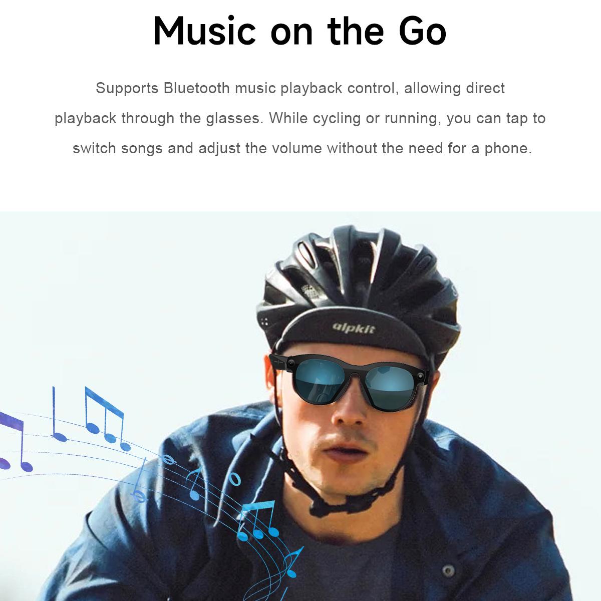 2025 AI Smart Glasses New Interaction With Camera Photo Video Record Translation Music Smart Sunglasses Bluetooth Call Headphone