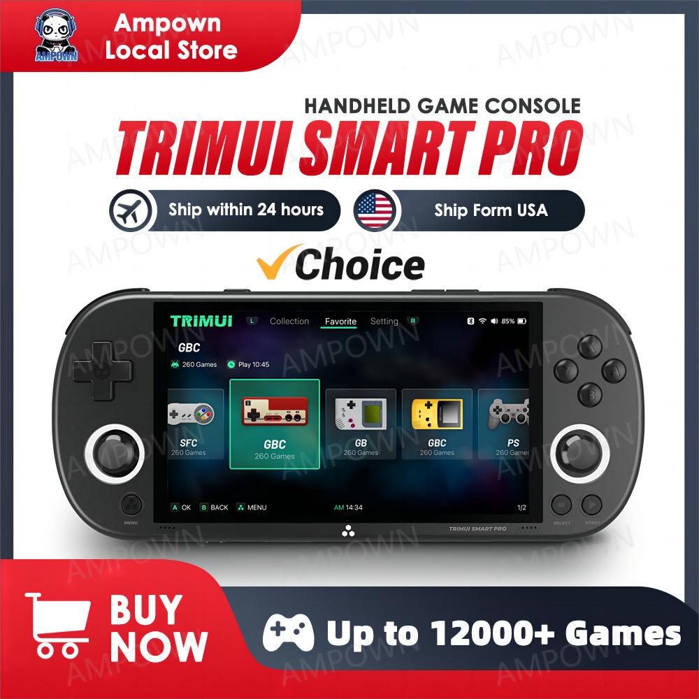 How Smart Pro, Trimui, Mobile Gaming Console, 4.96-inch IPS Screen, Linux System, Joystick, RGB Lighting, Retro Smart Pro Video Game Player, Gift Idea Can Transform Your Daily Routine