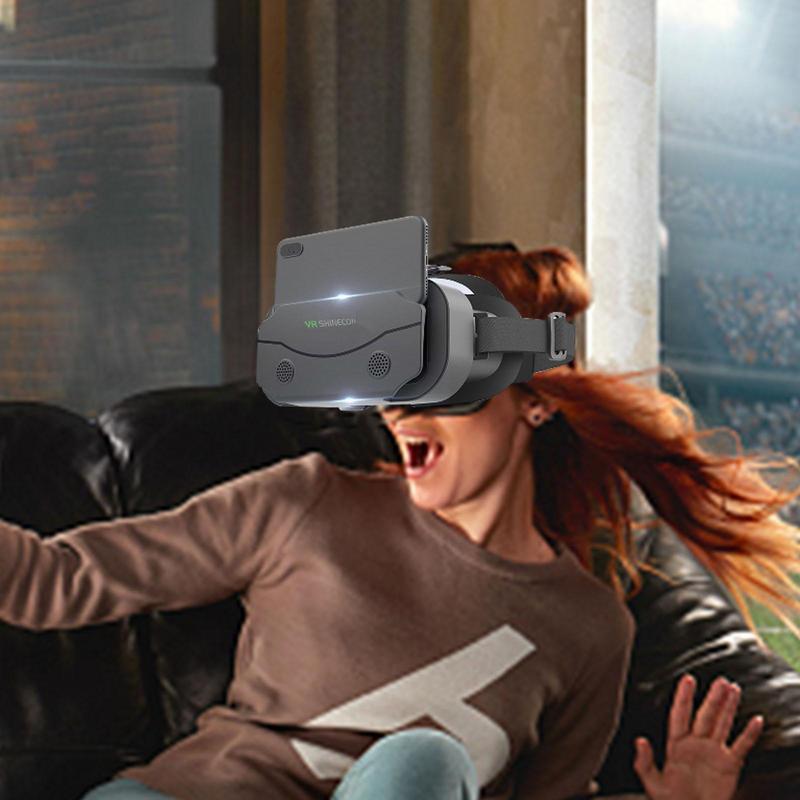 SHINECON 3D Helmet VR Glasses 3D Glasses Virtual Reality Glasses VR Headset For Google cardboard Adjustable Device Phone Smartphone