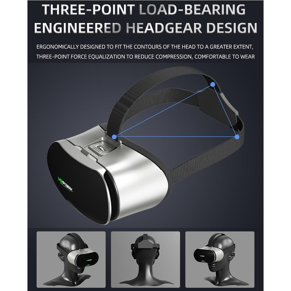 V10 3D VR Glasses Smartphone Virtual Reality Goggles Helmet Headset Lenses Device Viar Smart Phone Cell Mobile Video Game Viewer Set with Gamepad & Remote Control Includes Mysterious Gift