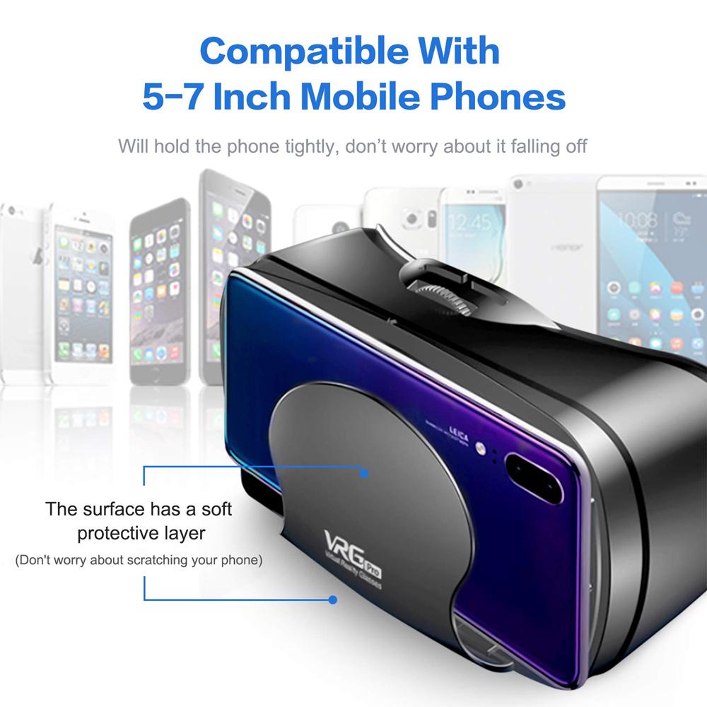The Future of Technology: Exploring VR Headset Box, 3D Virtual Reality Helmet with Remote Control, Smart VR Glasses, Compatible with 5-7 inch Mobile Phones's Innovations